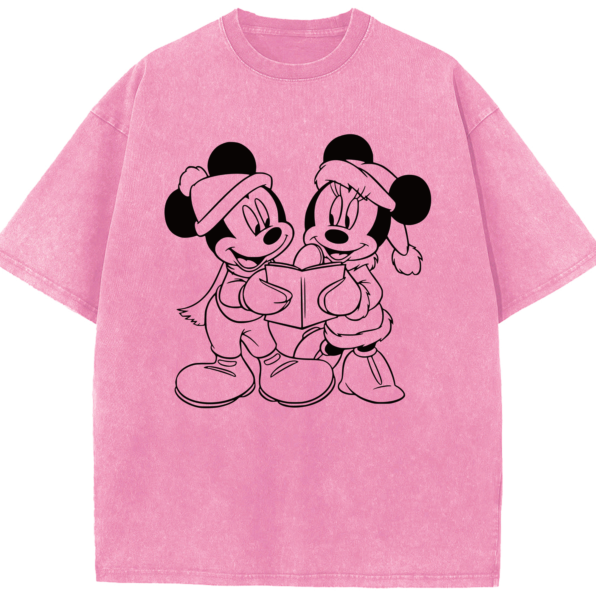 （画像用） ミッキーマウス Mickey Mouse 綿100% ヴィンテージ風 半袖Tシャツ（フロントプリント）